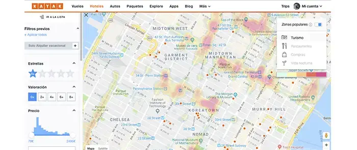 Chequea "Mapas" para ver dónde queda tu alquiler vacacional.