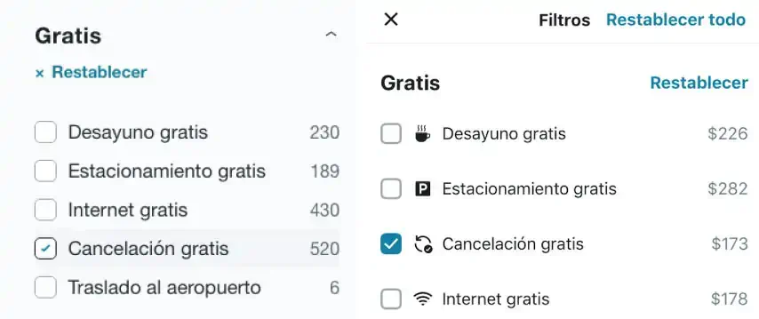 Cambios flexibles