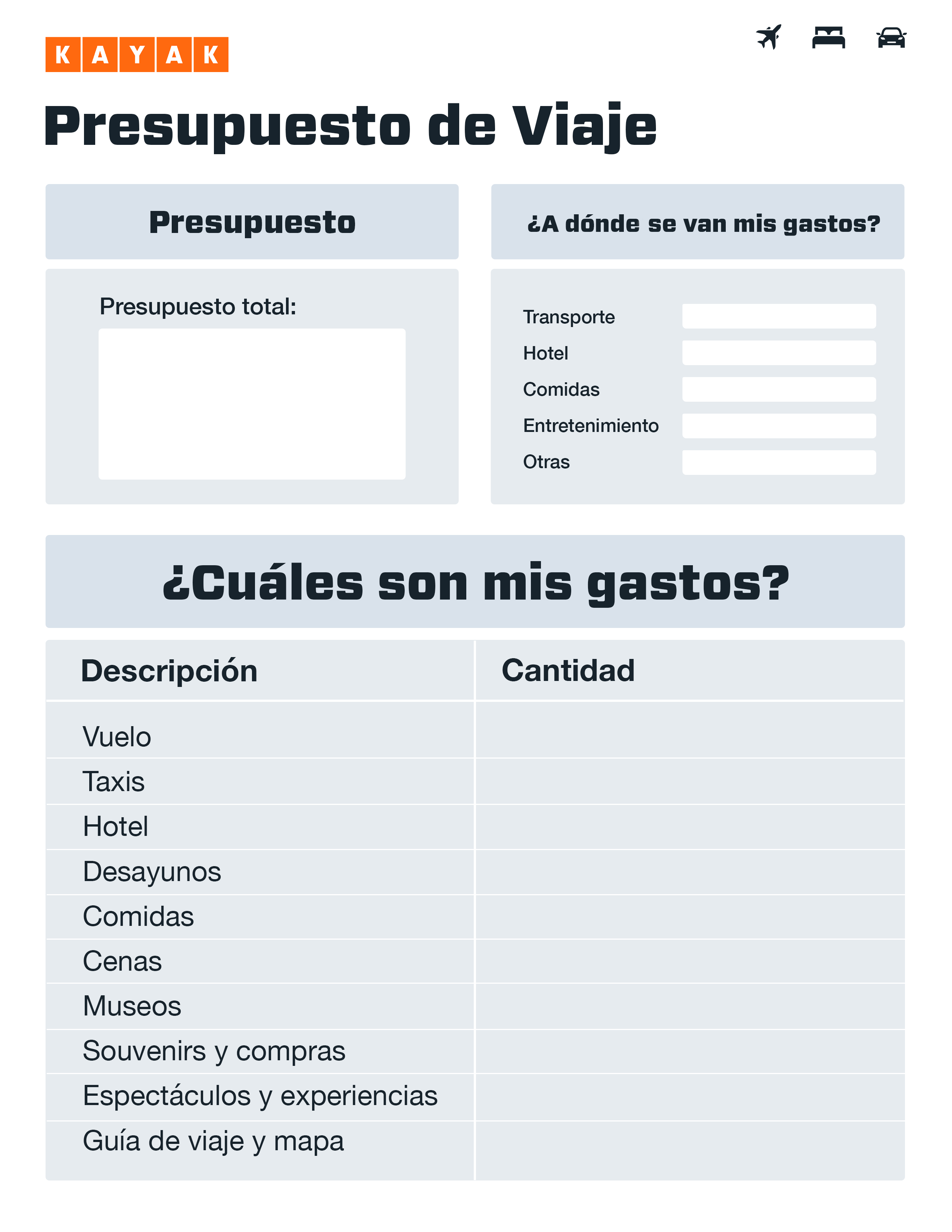 5 pasos para calcular tu presupuesto de viaje KAYAK América Latina